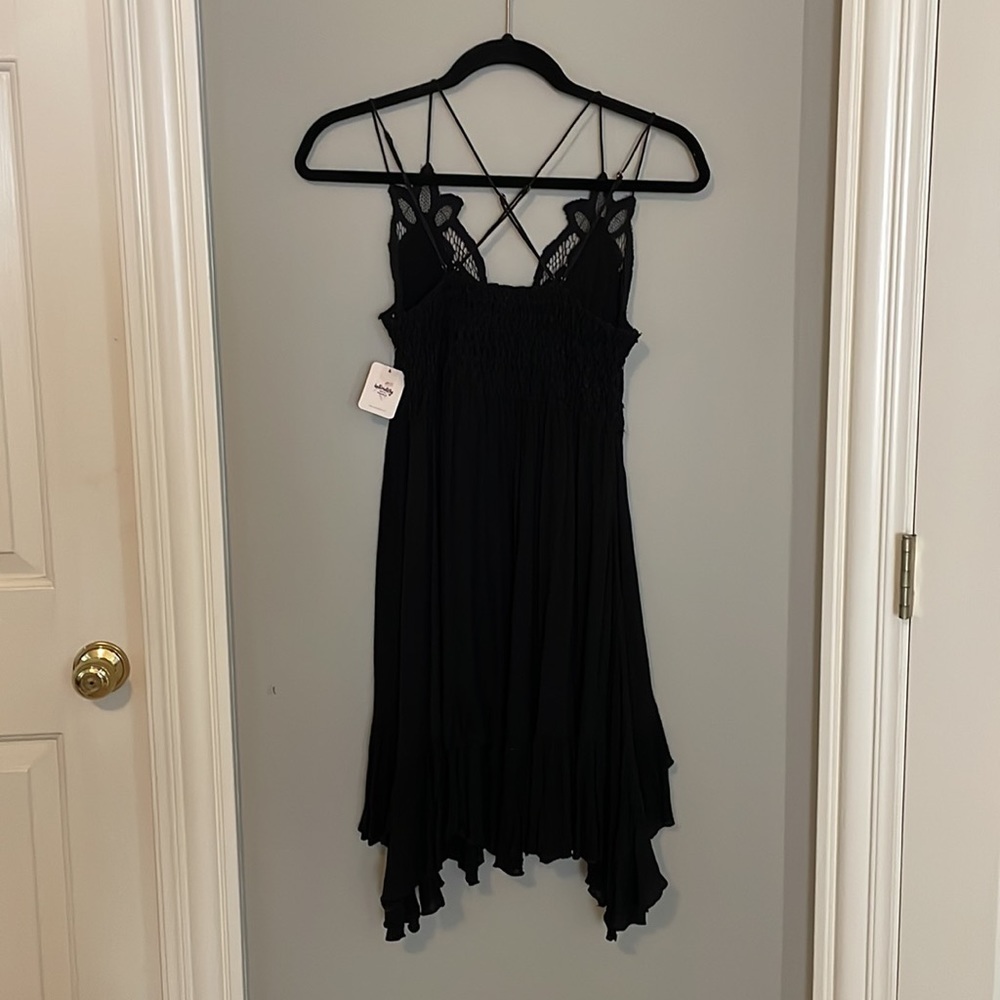NWT Free People One Adella Slip Black size S - Picture 6 of 8